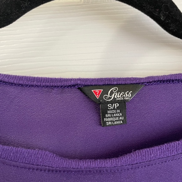 GUESS Purple batwing sleeves top - Picture 5 of 5